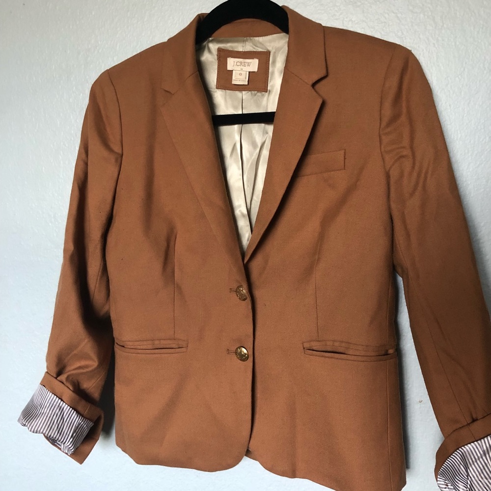 J.Crew Schoolboy Tan Blazer
